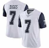 Nike Cowboys 7 Trevon Diggs White Rush Limited Jersey,baseball caps,new era cap wholesale,wholesale hats